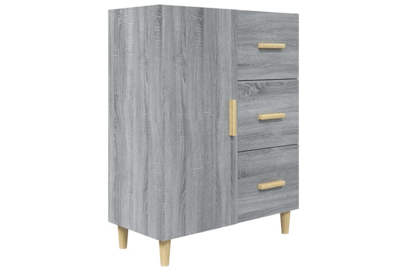 beBasic Skjenk grå sonoma 69,5x34x90 cm konstruert tre - GrÃ¥ - Sideboard & skjenker