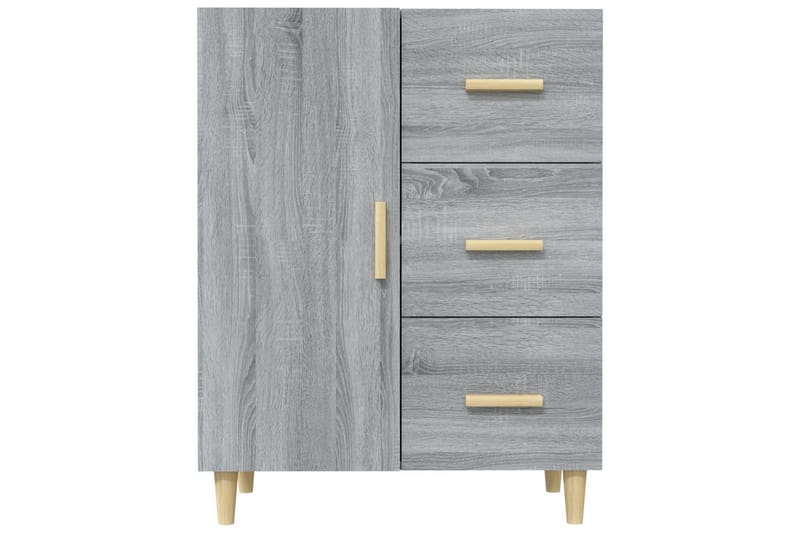 beBasic Skjenk grå sonoma 69,5x34x90 cm konstruert tre - GrÃ¥ - Sideboard & skjenker