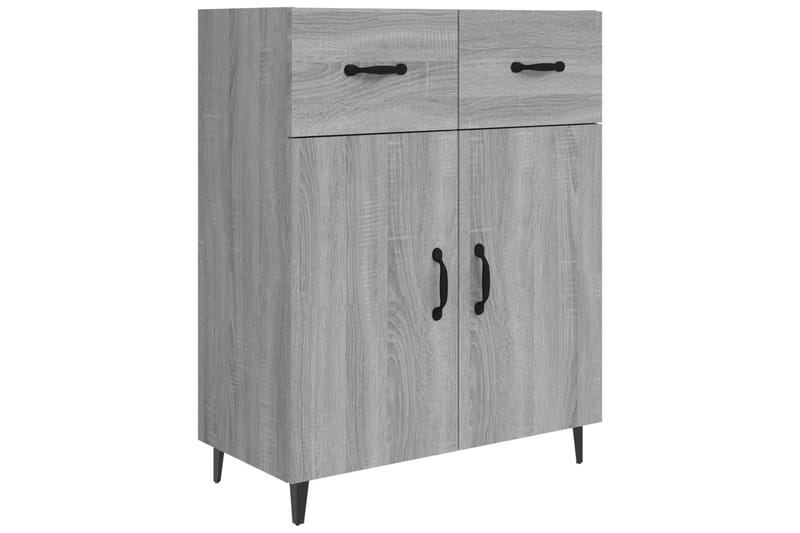 beBasic Skjenk grå sonoma 69,5x34x90 cm konstruert tre - GrÃ¥ - Sideboard & skjenker