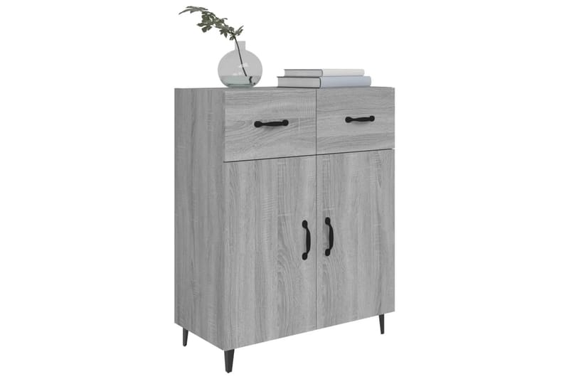 beBasic Skjenk grå sonoma 69,5x34x90 cm konstruert tre - GrÃ¥ - Oppbevaring - Oppbevaringsmøbler - Sideboard & skjenker