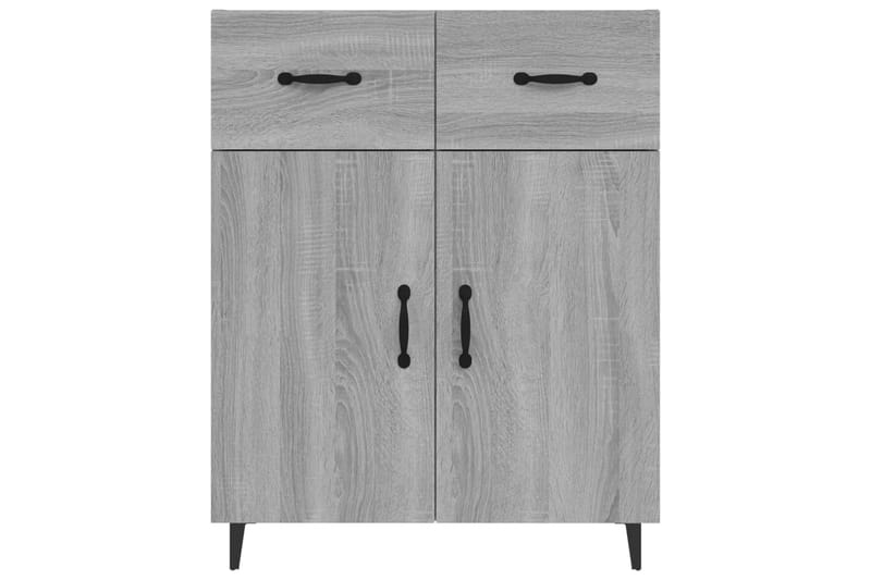 beBasic Skjenk grå sonoma 69,5x34x90 cm konstruert tre - GrÃ¥ - Sideboard & skjenker