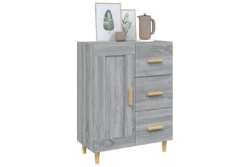 beBasic Skjenk grå sonoma 69,5x34x90 cm konstruert tre - GrÃ¥ - Oppbevaring - Oppbevaringsmøbler - Sideboard & skjenker