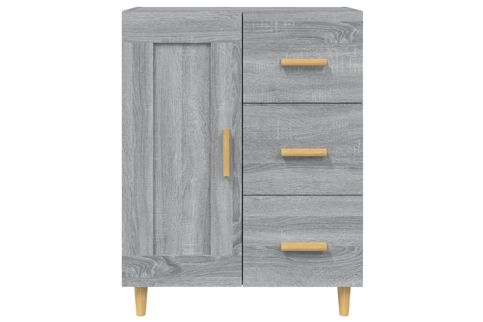 beBasic Skjenk grå sonoma 69,5x34x90 cm konstruert tre - GrÃ¥ - Oppbevaring - Oppbevaringsmøbler - Sideboard & skjenker