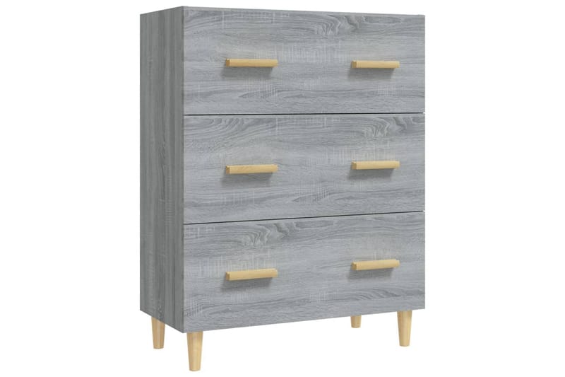 beBasic Skjenk grå sonoma 70x34x90 cm konstruert tre - GrÃ¥ - Sideboard & skjenker