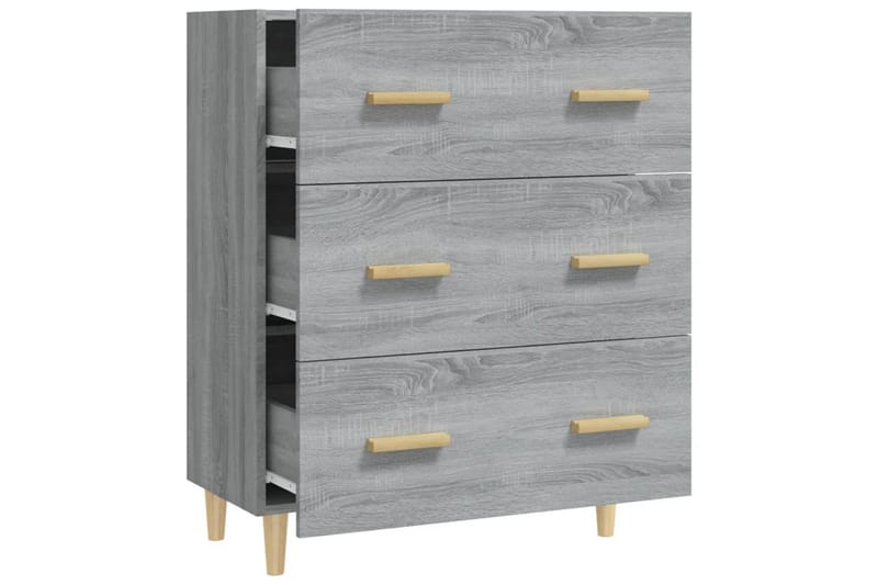 beBasic Skjenk grå sonoma 70x34x90 cm konstruert tre - GrÃ¥ - Oppbevaring - Oppbevaringsmøbler - Sideboard & skjenker