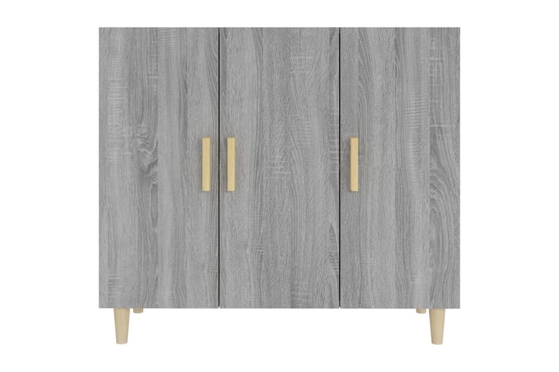 beBasic Skjenk grå sonoma 90x34x80 cm konstruert tre - GrÃ¥ - Sideboard & skjenker