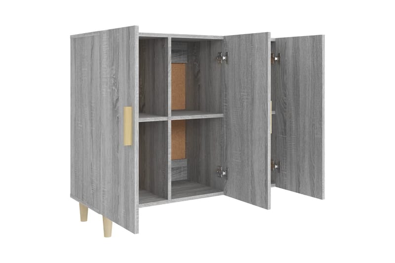 beBasic Skjenk grå sonoma 90x34x80 cm konstruert tre - GrÃ¥ - Oppbevaring - Oppbevaringsmøbler - Sideboard & skjenker