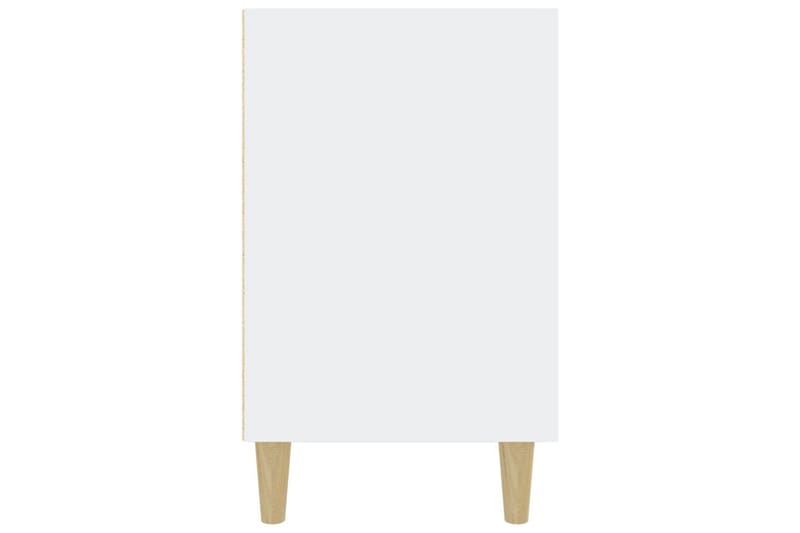 beBasic Skjenk høyglans hvit 100x36x60 cm konstruert tre - Hvit - Sideboard & skjenker