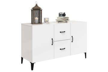 beBasic Skjenk høyglans hvit 100x36x60 cm konstruert tre - Hvit - Oppbevaring - Oppbevaringsmøbler - Sideboard & skjenker