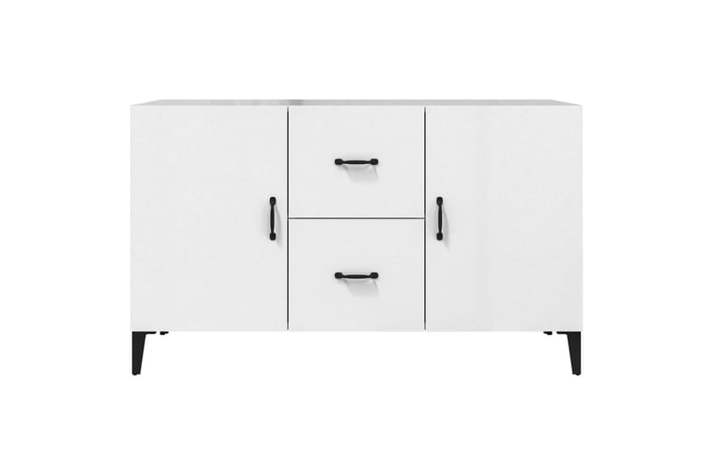 beBasic Skjenk høyglans hvit 100x36x60 cm konstruert tre - Hvit - Sideboard & skjenker