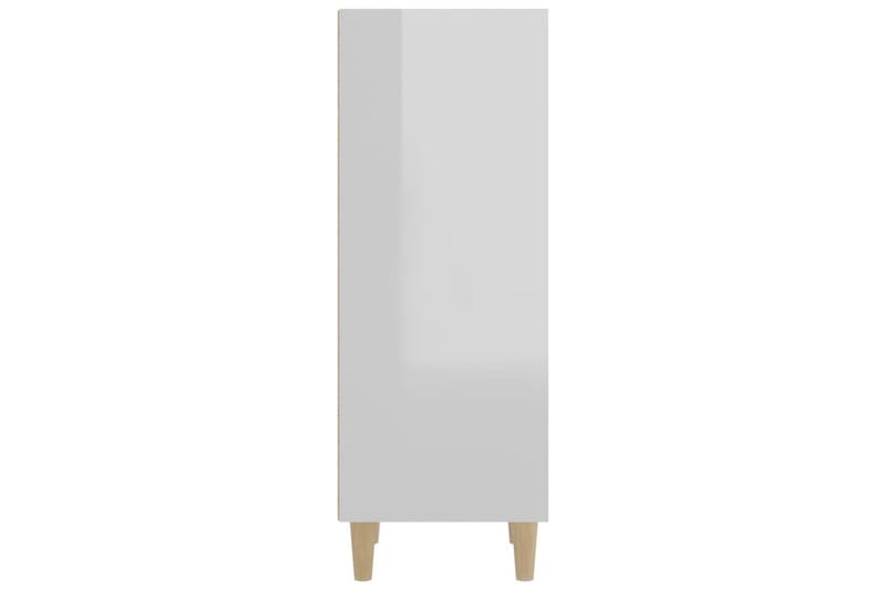 beBasic Skjenk høyglans hvit 34,5x32,5x90 cm konstruert tre - Hvit - Sideboard & skjenker