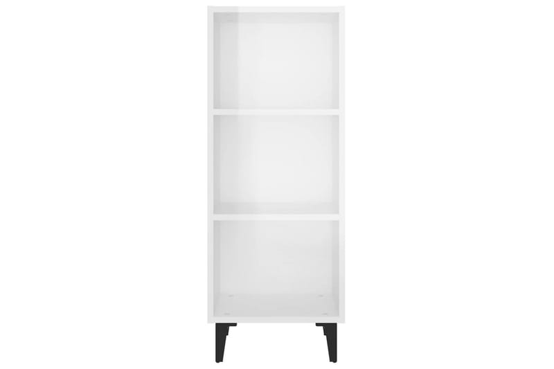 beBasic Skjenk høyglans hvit 34,5x32,5x90 cm konstruert tre - Hvit - Oppbevaring - Oppbevaringsmøbler - Sideboard & skjenker