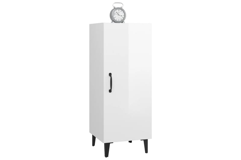 beBasic Skjenk høyglans hvit 34,5x34x90 cm konstruert tre - Hvit - Oppbevaring - Oppbevaringsmøbler - Sideboard & skjenker