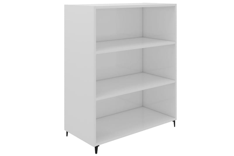 beBasic Skjenk høyglans hvit 69,5x32,5x90 cm konstruert tre - Hvit - Sideboard & skjenker