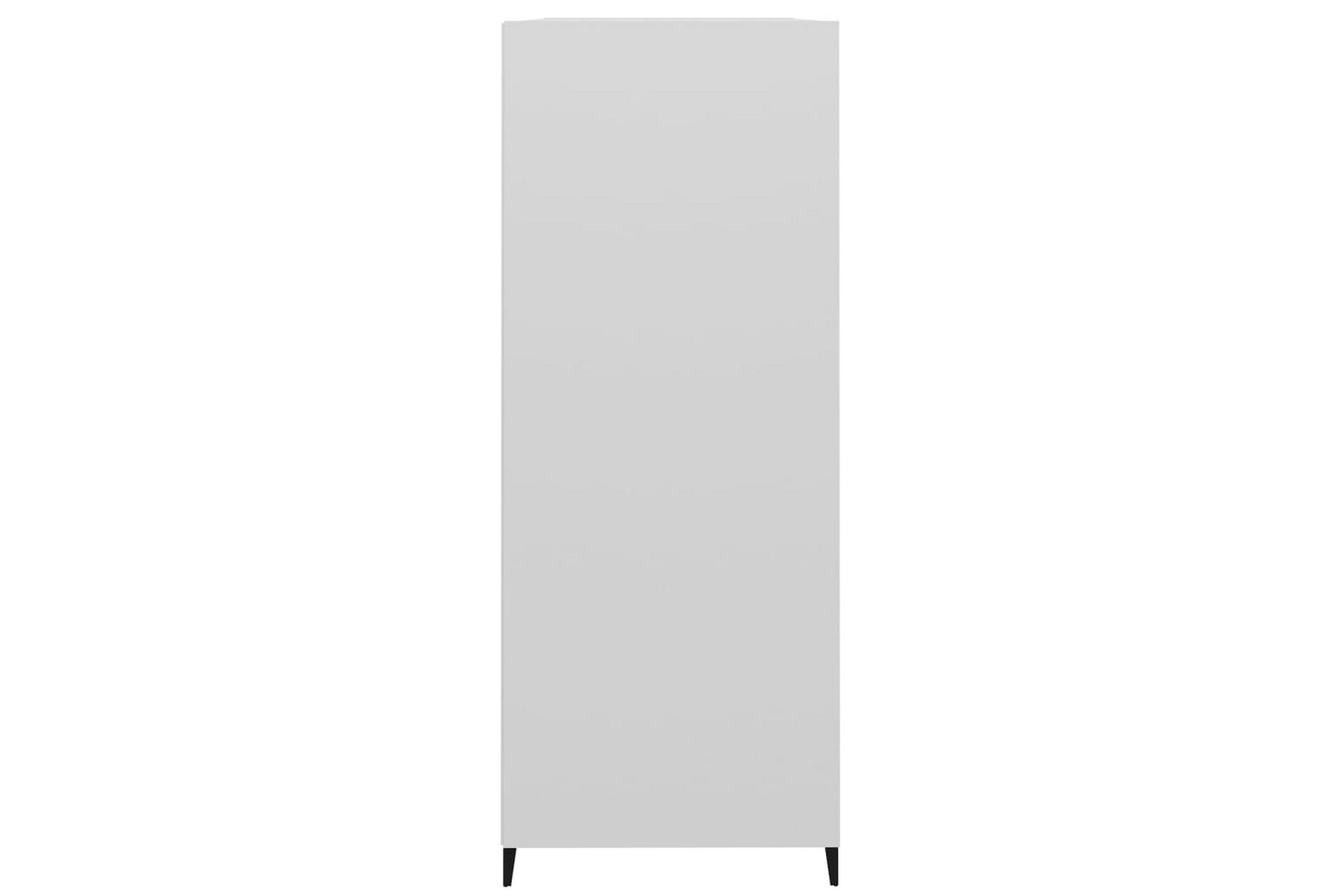 beBasic Skjenk høyglans hvit 69,5x32,5x90 cm konstruert tre - Hvit - Oppbevaring - Oppbevaringsmøbler - Sideboard & skjenker