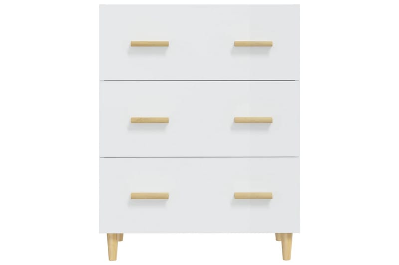beBasic Skjenk høyglans hvit 70x34x90 cm konstruert tre - Hvit - Oppbevaring - Oppbevaringsmøbler - Sideboard & skjenker