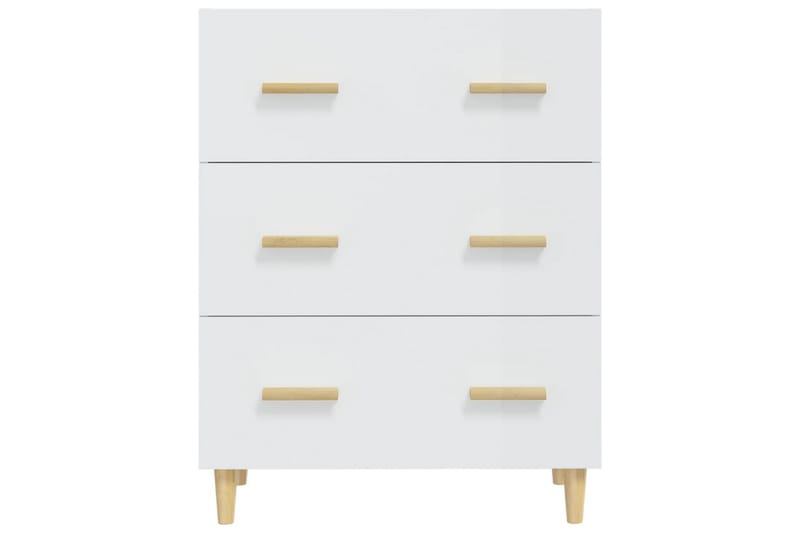 beBasic Skjenk høyglans hvit 70x34x90 cm konstruert tre - Hvit - Sideboard & skjenker