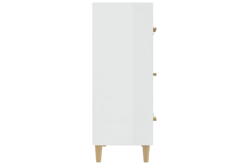 beBasic Skjenk høyglans hvit 70x34x90 cm konstruert tre - Hvit - Oppbevaring - Oppbevaringsmøbler - Sideboard & skjenker