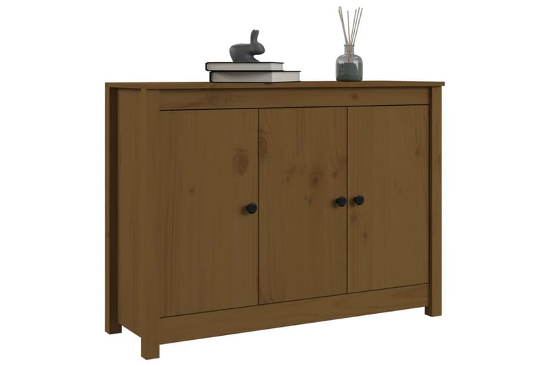 beBasic Skjenk honningbrun 100x35x74 cm heltre furu - Brun - Oppbevaring - Oppbevaringsmøbler - Sideboard & skjenker
