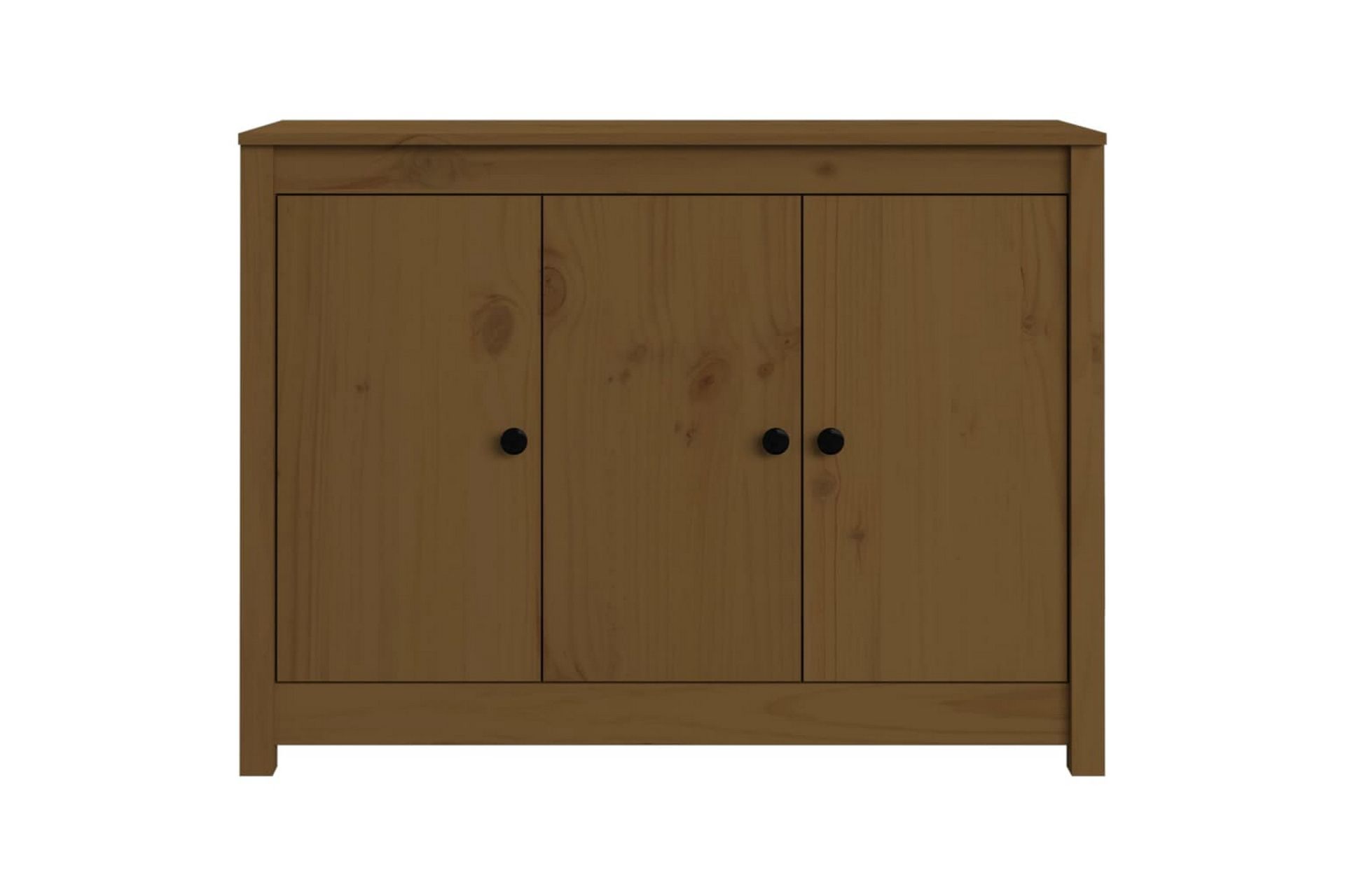 beBasic Skjenk honningbrun 100x35x74 cm heltre furu - Brun - Oppbevaring - Oppbevaringsmøbler - Sideboard & skjenker