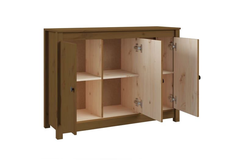 beBasic Skjenk honningbrun 100x35x74 cm heltre furu - Brun - Oppbevaring - Oppbevaringsmøbler - Sideboard & skjenker