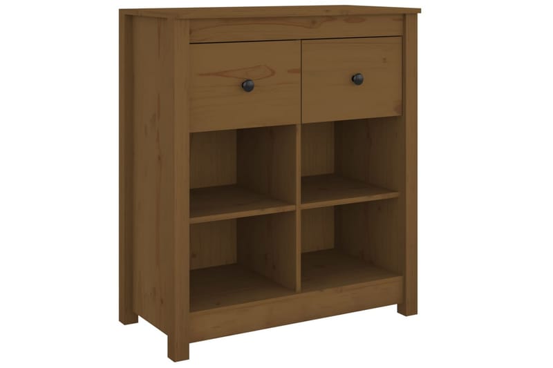 beBasic Skjenk honningbrun 70x35x80 heltre furu - Brun - Oppbevaring - Oppbevaringsmøbler - Sideboard & skjenker