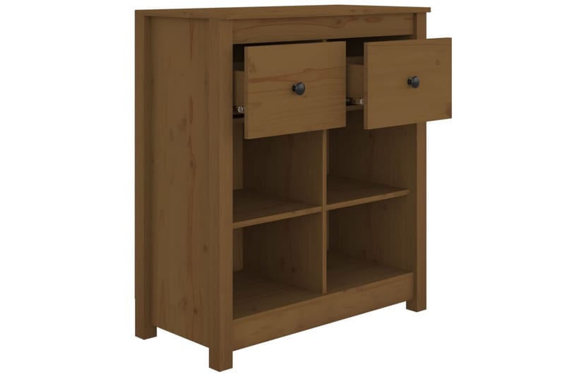 beBasic Skjenk honningbrun 70x35x80 heltre furu - Brun - Oppbevaring - Oppbevaringsmøbler - Sideboard & skjenker