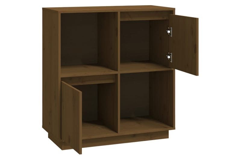 beBasic Skjenk honningbrun 74x35x80 heltre furu - Brun - Oppbevaring - Oppbevaringsmøbler - Sideboard & skjenker