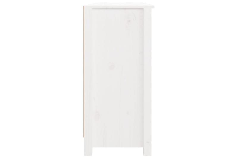 beBasic Skjenk hvit 100x35x74 cm heltre furu - Hvit - Sideboard & skjenker
