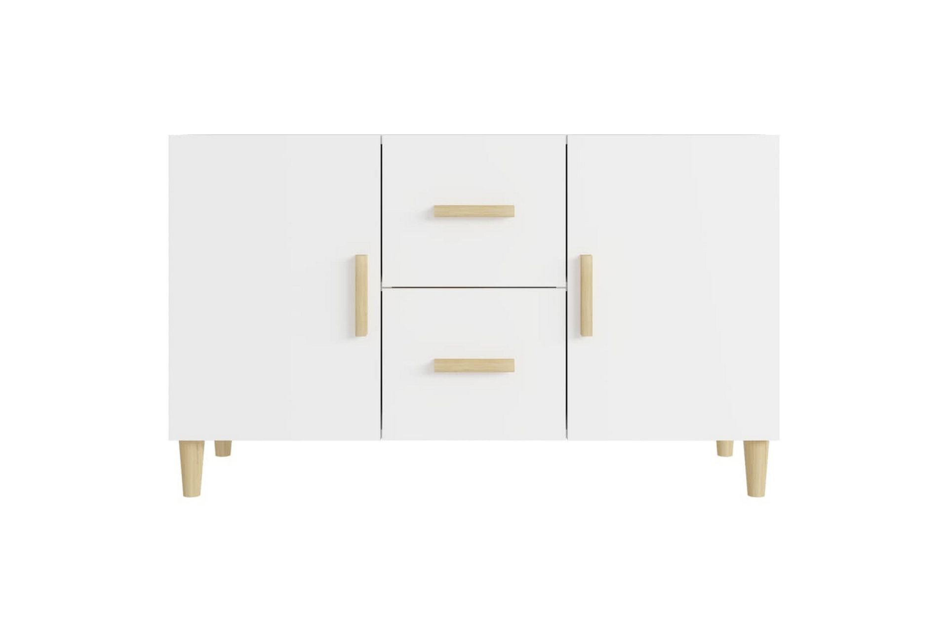 beBasic Skjenk hvit 100x36x60 cm konstruert tre - Hvit - Oppbevaring - Oppbevaringsmøbler - Sideboard & skjenker