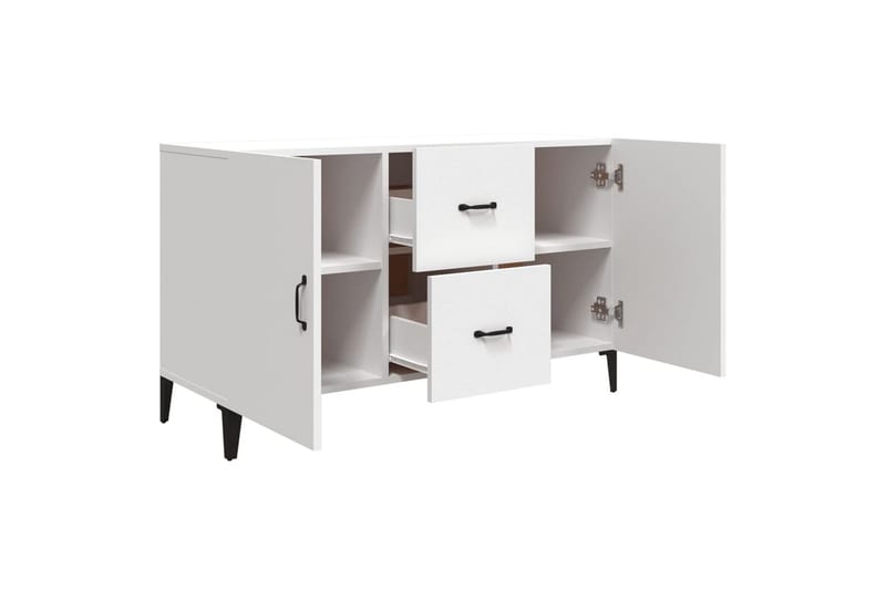 beBasic Skjenk hvit 100x36x60 cm konstruert tre - Hvit - Oppbevaring - Oppbevaringsmøbler - Sideboard & skjenker