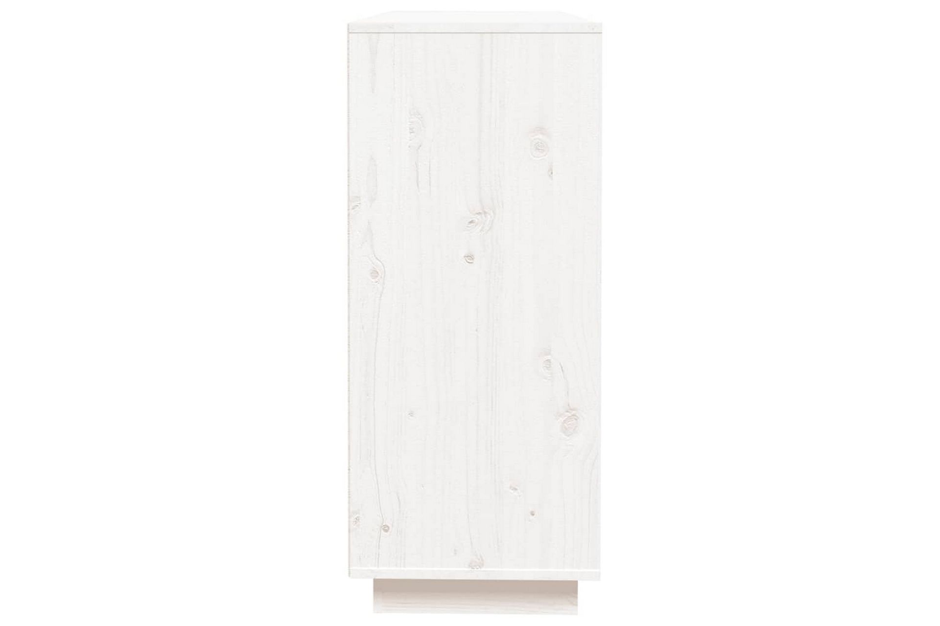 beBasic Skjenk hvit 110,5x35x80 cm heltre furu - Hvit - Oppbevaring - Oppbevaringsmøbler - Sideboard & skjenker