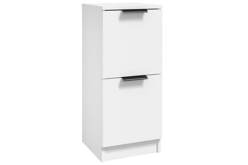 beBasic Skjenk hvit 30x30x70 cm konstruert tre - Hvit - Sideboard & skjenker