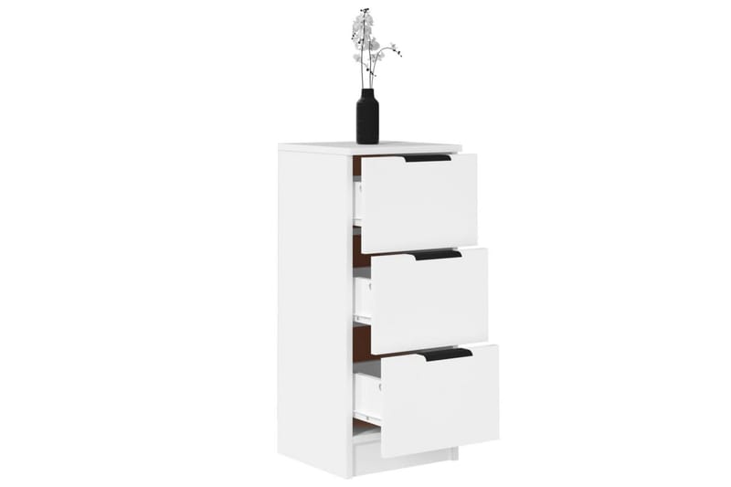 beBasic Skjenk hvit 30x30x70 cm konstruert tre - Hvit - Oppbevaring - Oppbevaringsmøbler - Sideboard & skjenker
