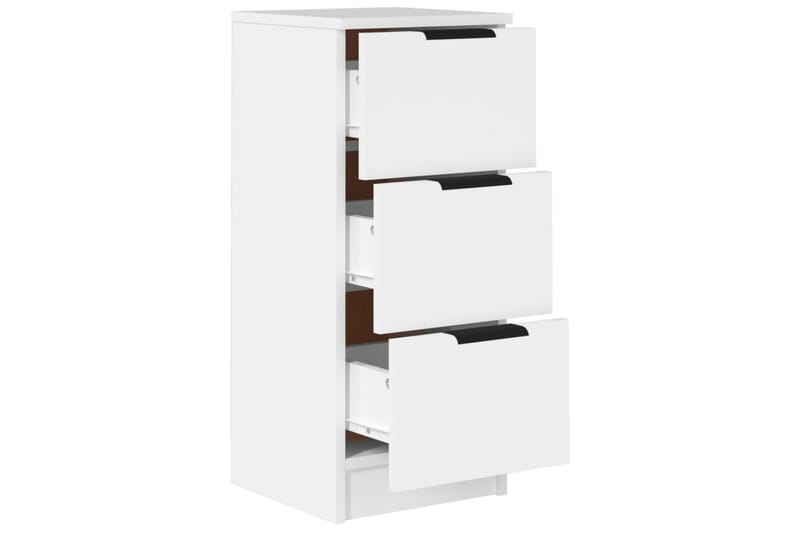 beBasic Skjenk hvit 30x30x70 cm konstruert tre - Hvit - Oppbevaring - Oppbevaringsmøbler - Sideboard & skjenker