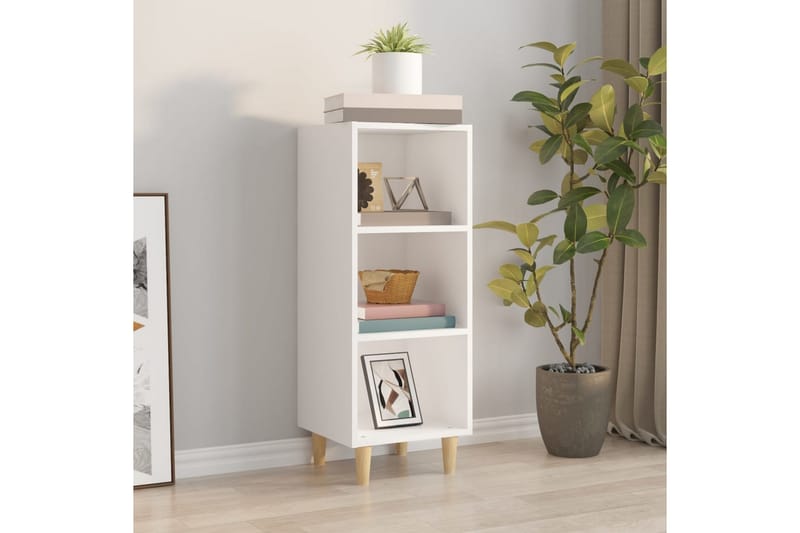 beBasic Skjenk hvit 34,5x32,5x90 cm konstruert tre - Hvit - Oppbevaring - Oppbevaringsmøbler - Sideboard & skjenker