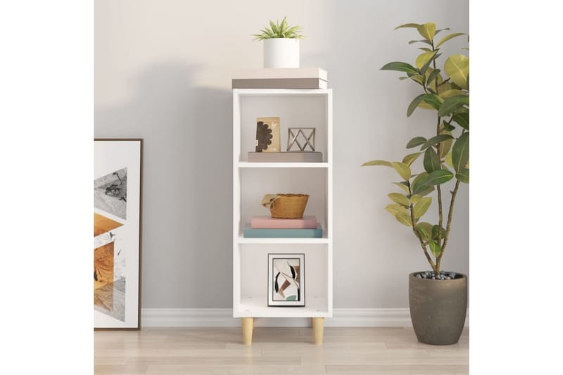 beBasic Skjenk hvit 34,5x32,5x90 cm konstruert tre - Hvit - Oppbevaring - Oppbevaringsmøbler - Sideboard & skjenker