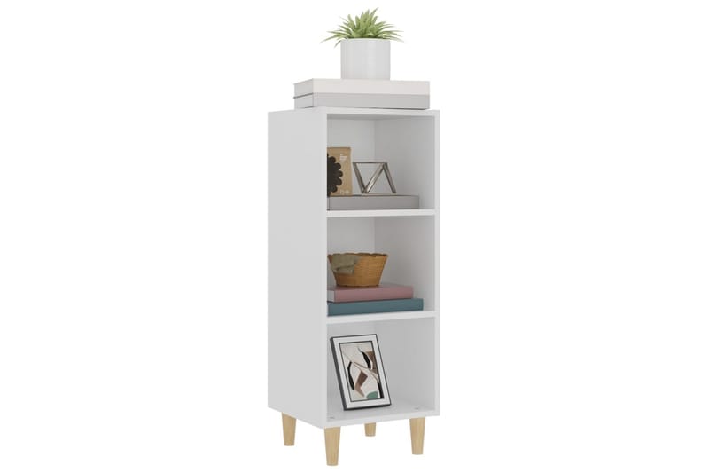 beBasic Skjenk hvit 34,5x32,5x90 cm konstruert tre - Hvit - Oppbevaring - Oppbevaringsmøbler - Sideboard & skjenker