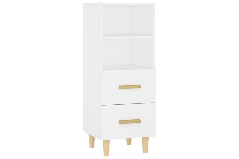 beBasic Skjenk hvit 34,5x34x90 cm konstruert tre - Hvit - Oppbevaring - Oppbevaringsmøbler - Sideboard & skjenker