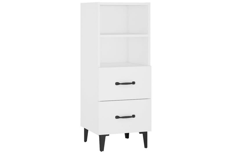 beBasic Skjenk hvit 34,5x34x90 cm konstruert tre - Hvit - Sideboard & skjenker