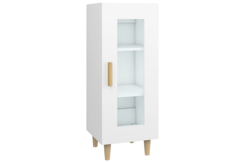 beBasic Skjenk hvit 34,5x34x90 cm konstruert tre - Hvit - Oppbevaring - Oppbevaringsmøbler - Sideboard & skjenker