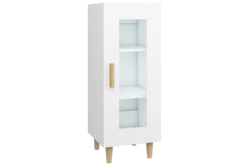 beBasic Skjenk hvit 34,5x34x90 cm konstruert tre - Hvit - Sideboard & skjenker