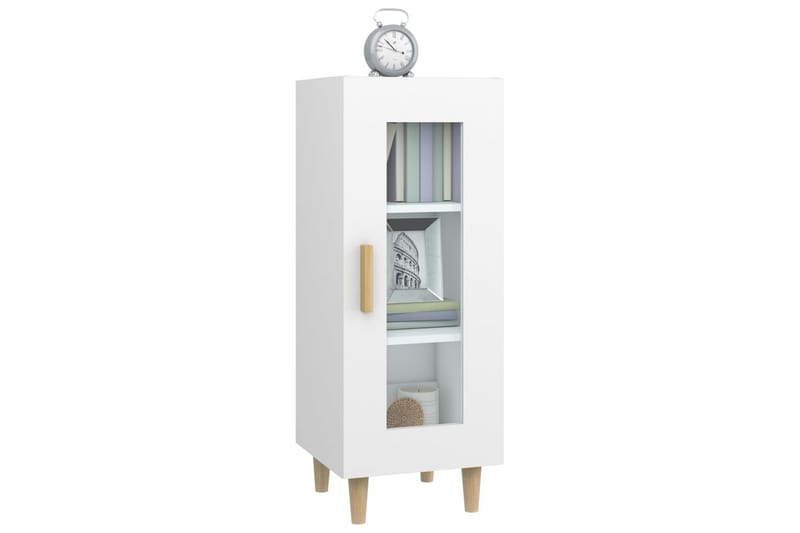 beBasic Skjenk hvit 34,5x34x90 cm konstruert tre - Hvit - Sideboard & skjenker