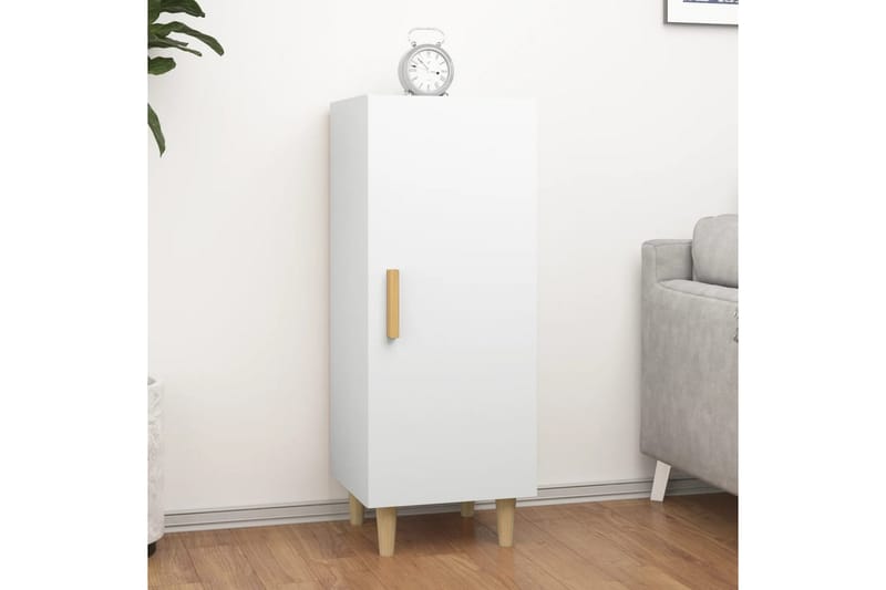 beBasic Skjenk hvit 34,5x34x90 cm konstruert tre - Hvit - Oppbevaring - Oppbevaringsmøbler - Sideboard & skjenker