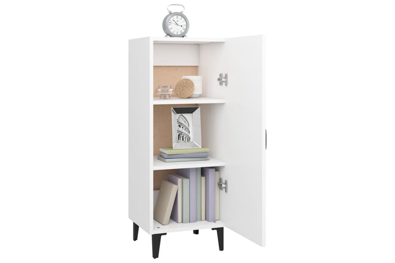 beBasic Skjenk hvit 34,5x34x90 cm konstruert tre - Hvit - Oppbevaring - Oppbevaringsmøbler - Sideboard & skjenker