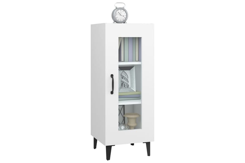 beBasic Skjenk hvit 34,5x34x90 cm konstruert tre - Hvit - Sideboard & skjenker