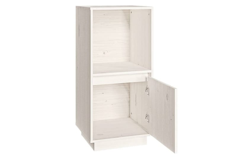 beBasic Skjenk hvit 38x35x80 cm heltre furu - Hvit - Oppbevaring - Oppbevaringsmøbler - Sideboard & skjenker
