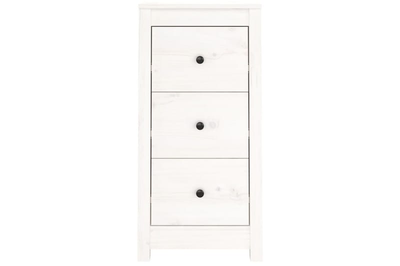 beBasic Skjenk hvit 40x35x80 cm heltre furu - Hvit - Oppbevaring - Oppbevaringsmøbler - Sideboard & skjenker