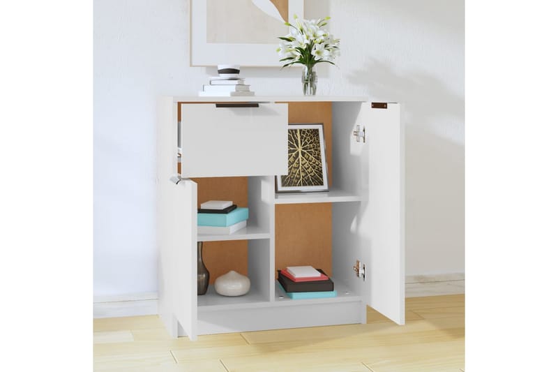 beBasic Skjenk hvit 60x30x70 cm konstruert tre - Hvit - Oppbevaring - Oppbevaringsmøbler - Sideboard & skjenker
