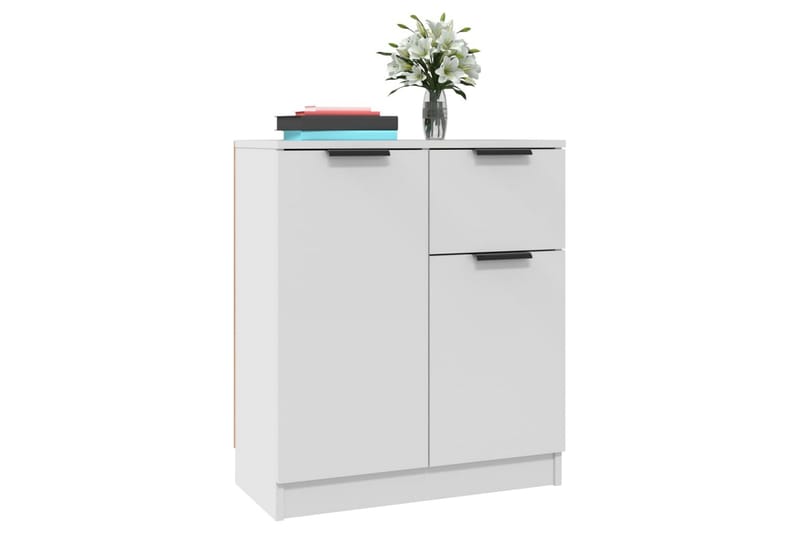 beBasic Skjenk hvit 60x30x70 cm konstruert tre - Hvit - Sideboard & skjenker